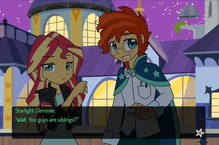 They're siblings? - My little pony, Sunset shimmer, Sunburst, Equestria girls, Novella, Fantasygerard2000