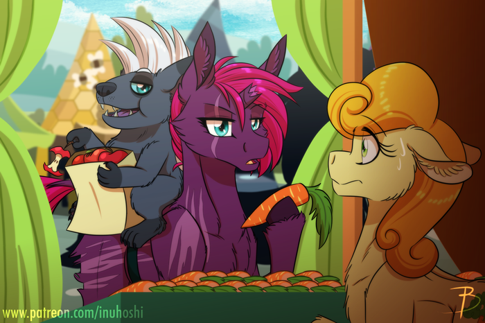 ",  ,     ?" My Little Pony, Tempest Shadow, Grubber, Carrot Top