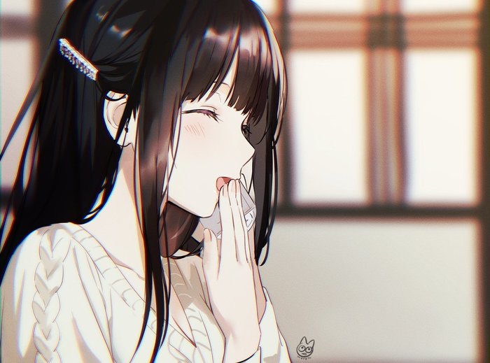 Houtarou/Eru , , Anime Art, Hyouka, Houtarou Oreki, Eru Chitanda, Mery