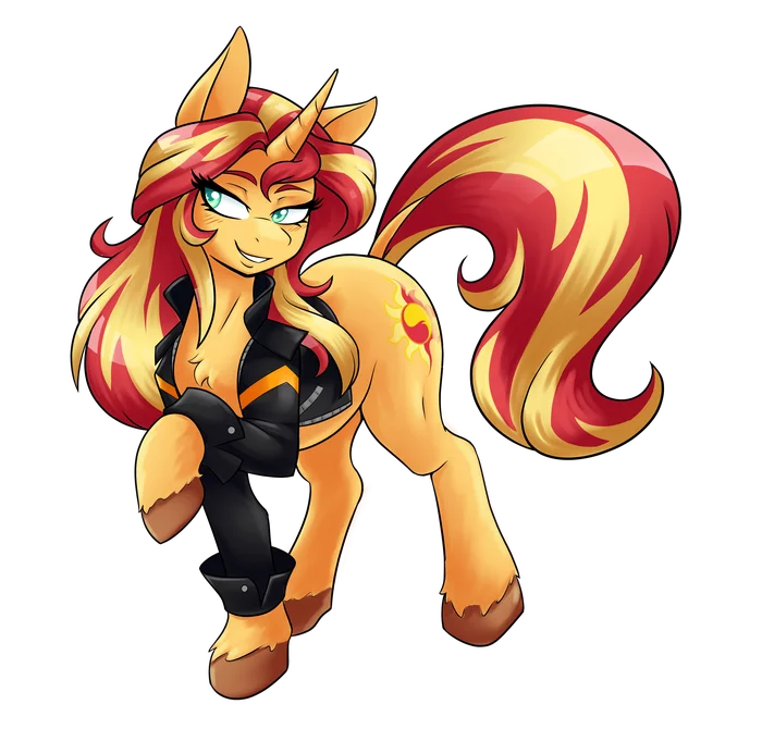 Bacon in skin - My little pony, PonyArt, Sunset shimmer