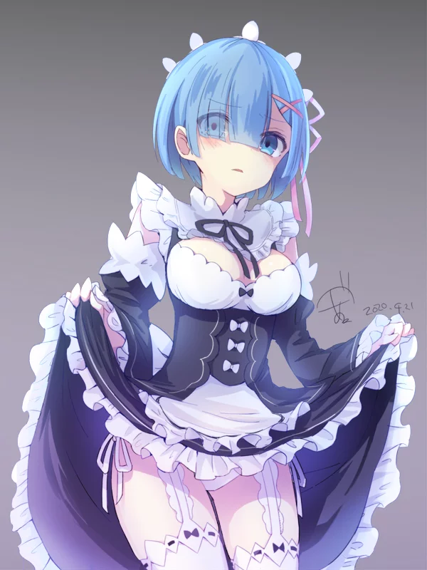 Идеально! - NSFW, Аниме, Re:Zero Kara, Rem (Re:Zero Kara), Этти, Anime Art