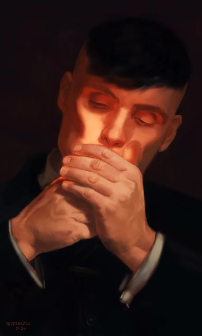 Thomas Shelby by veraruzh - Моё, Острые козырьки, Томас Шелби, Peaky Blinders: Mastermind, Digital