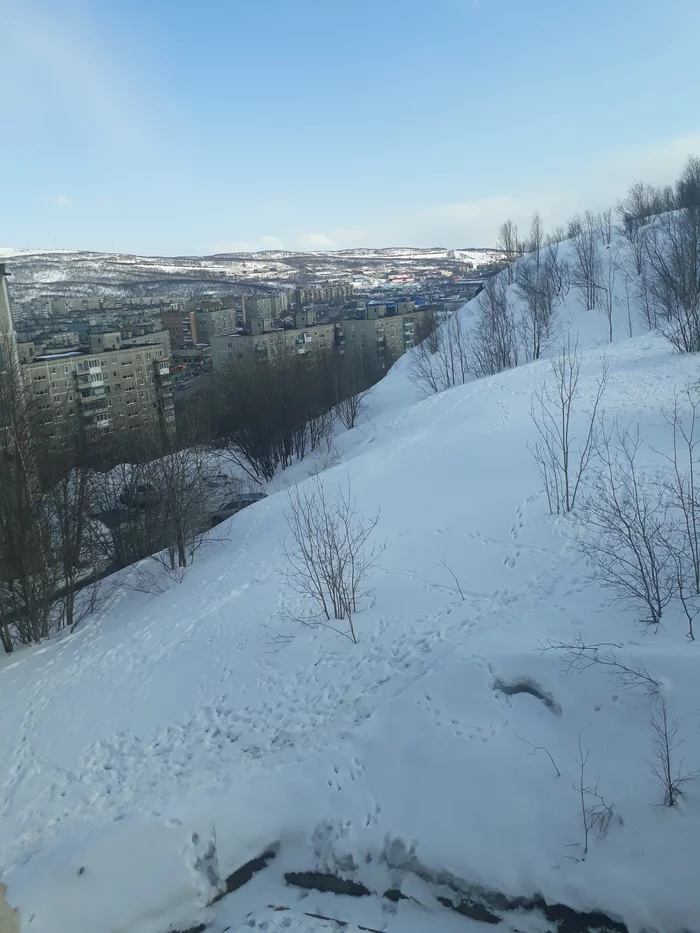 Murmansk - My, Murmansk, Spring, Snow, Cityscapes, Street photography