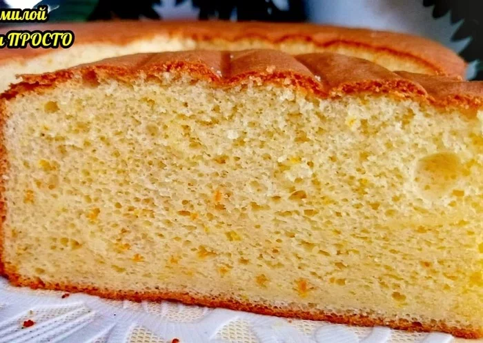 Orange sponge cake. Orange cake, tender, moist, airy, incomparable - My, Bakery products, Recipe, Video recipe, Orange, Food, Kitchen, Biscuit, Video, Longpost, Cooking