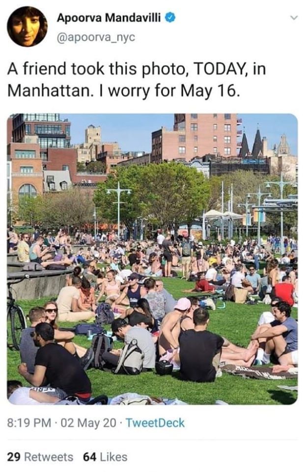 Manhattan yesterday - Manhattan, Coronavirus, Pandemic, Insulation, The photo, Twitter, They put the bolt