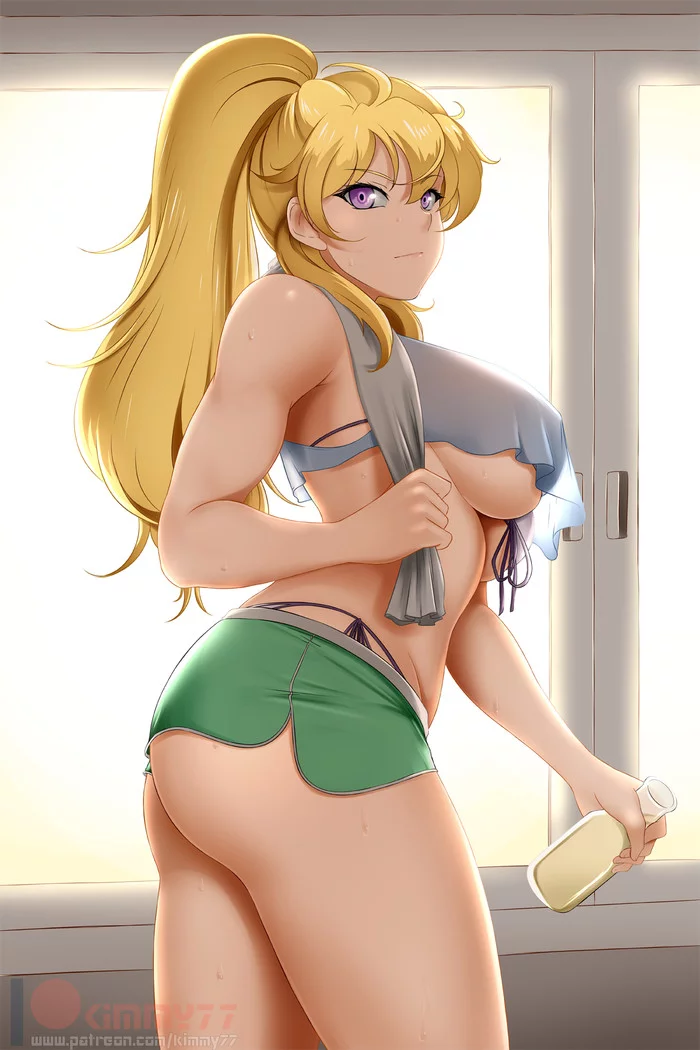 Yang Xiao Long - NSFW, RWBY, Yang xiao long, Anime art, Anime, Not anime, Kimmy77, Booty, Breast