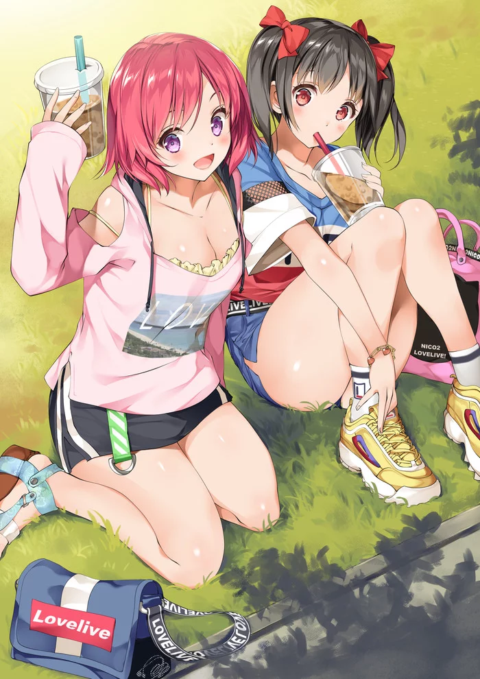 Love Live! - Аниме, Anime Art, Love live! School Idol Project, Nishikino Maki, Yazawa Nico