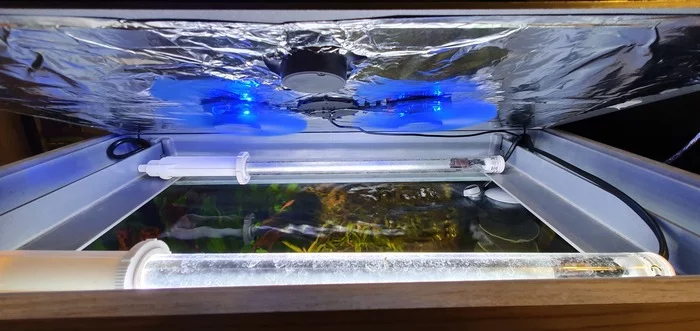 Life hacks for an aquarist. Cooling, lowering pH, improving co2 dissolution - My, Aquarium, Life hack, Carbon dioxide, Freshwater aquarium, Peat, Cooler, Longpost