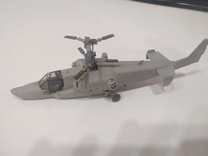 KA-50 ARMY ATTACK HELICOPTER from star - My, Helicopter, Prefabricated model, Star, Longpost, Aircraft modeling, Aviation, Scale model, Models