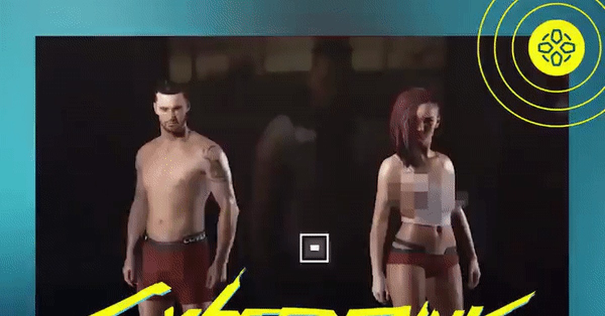 Showed Character Customization in Cyberpunk - Its a trap!, Cyberpunk 2077, GIF