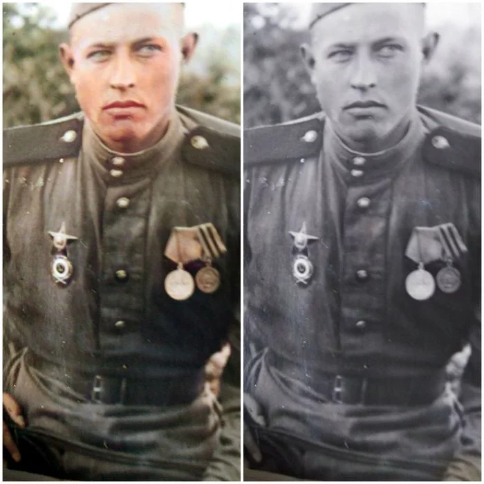 Colorization - Colorization, Military photos, Grandfather