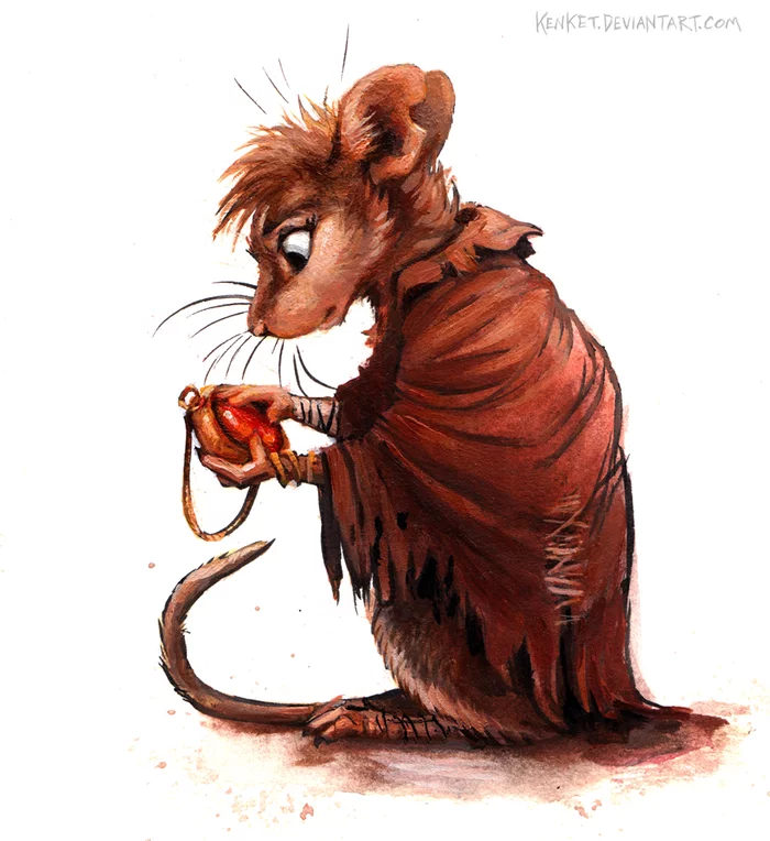 Mrs. B - Furry, Art, Kenket, Mouse, Traditional art, The secret of rats