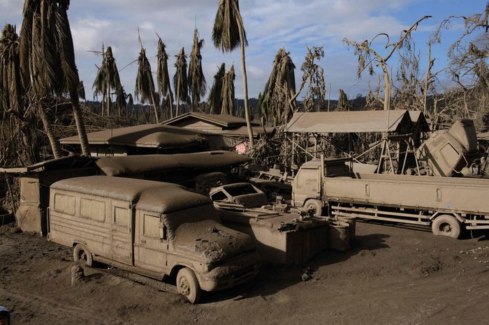 Последствия извержения вулкана