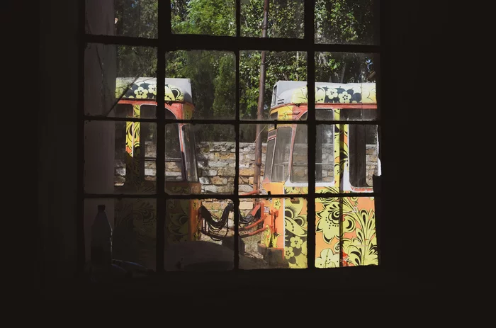 Evpatoria tram, part 2, tram depot, 2015 - My, Tram, Transport, Public transport, Evpatoria, Crimea, The photo, Depot, Longpost