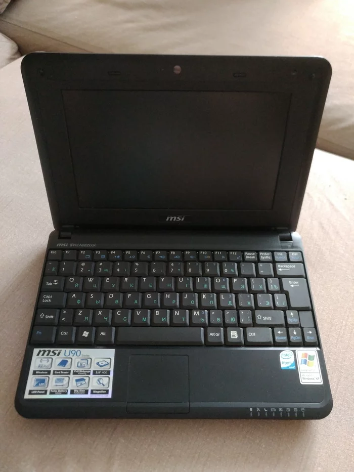 Artifact of yesteryear - My, MSI, Old stuff, Netbook, Longpost