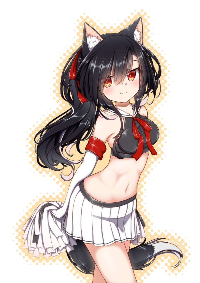 Shigure , Anime Art, Azur Lane, Shigure, , Animal Ears