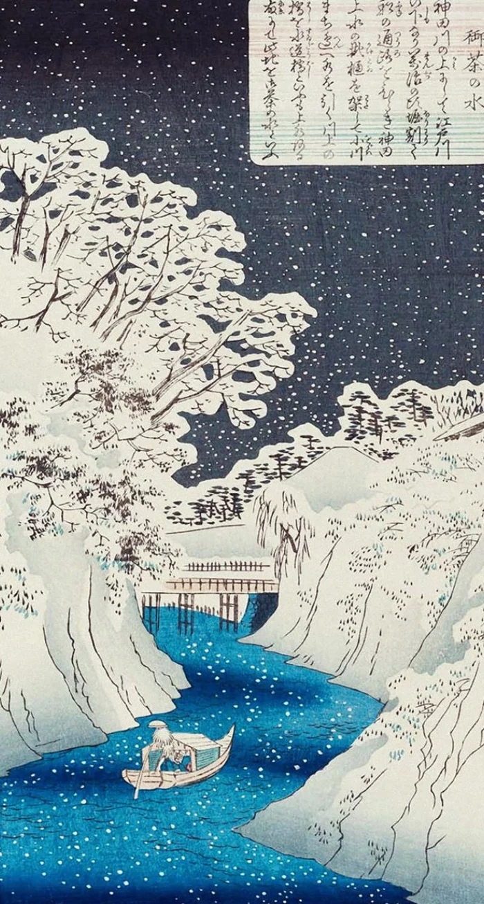 Utagawa Hiroshige Ochanomizu - Ukiyo-e, Engraving, Japan