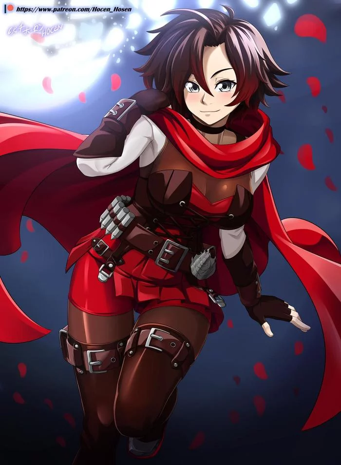 Ruby Rose - RWBY, Anime art, Art, Anime, Not anime, Serials, Ruby rose, Hosen Hocen