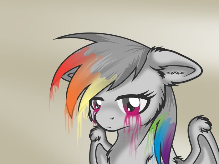  My Little Pony, Raindow Dash, MLP Sad