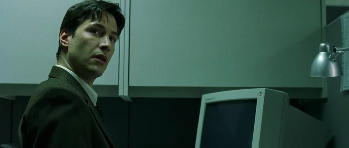 When you are still at work after the end of the working day... - Work, Manager, Matrix, Keanu Reeves, The Matrix (film)