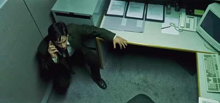 When you are still at work after the end of the working day... - Work, Manager, Matrix, Keanu Reeves, The Matrix (film)