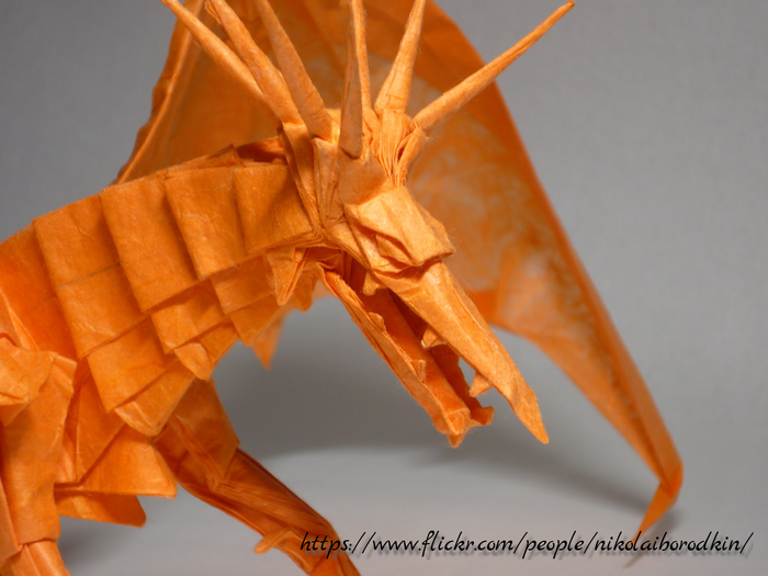 Оригами древний дракон Оригами, Дракон, Творчество, Длиннопост