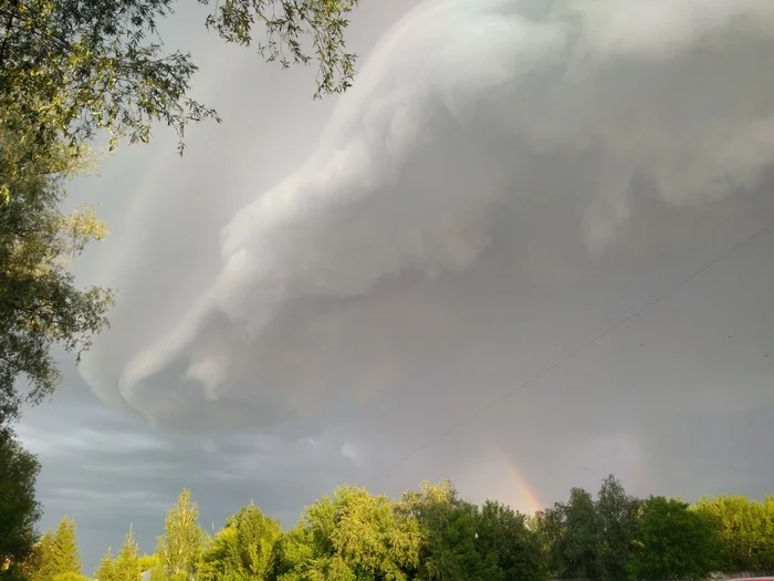 Five minutes before the storm... - My, Clouds, Nature