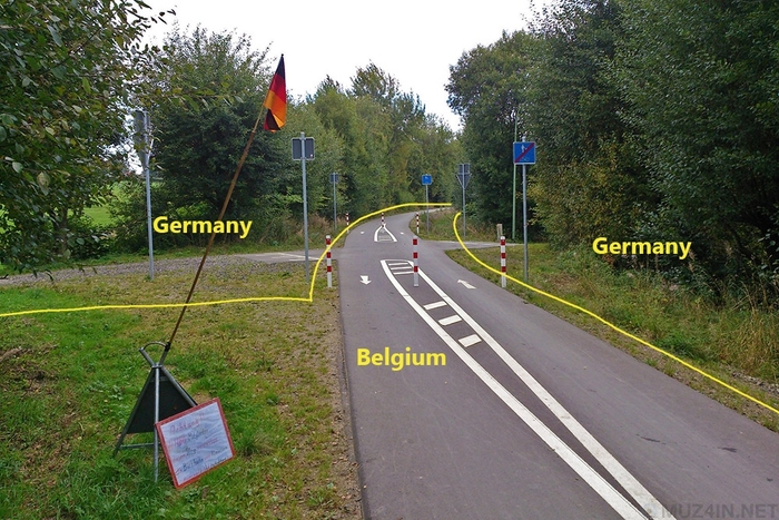 Пограничная проблема Германии и Бельгии Граница, Германия, Бельгия, Длиннопост