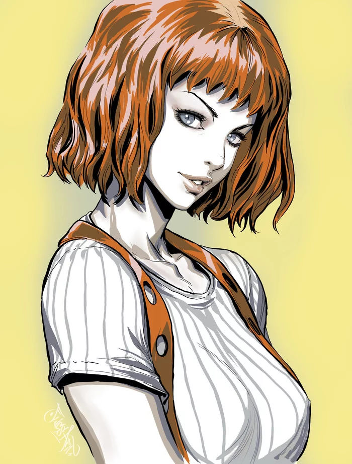 Lilu - Drawing, Movies, Leela, Fifth Element, Milla Jovovich, Art, Yury Flics