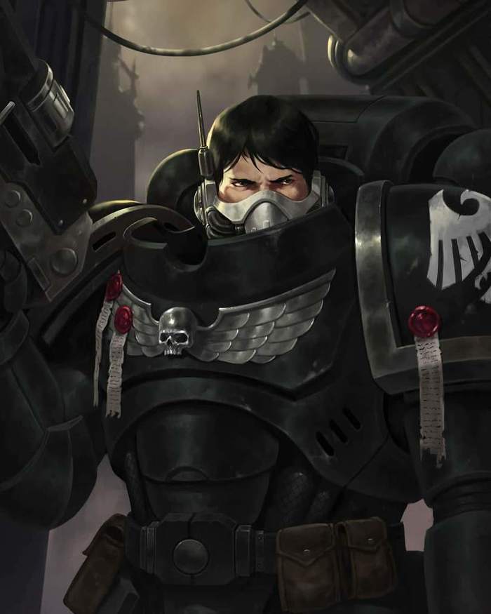 RG Primaris - Warhammer 40k, Wh Art, Raven Guard, Adrian Prado