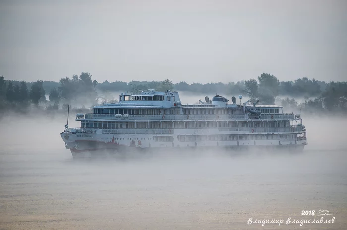 Two capitals - Ship, The photo, Nizhny Novgorod Region, Kstovo, Volga river