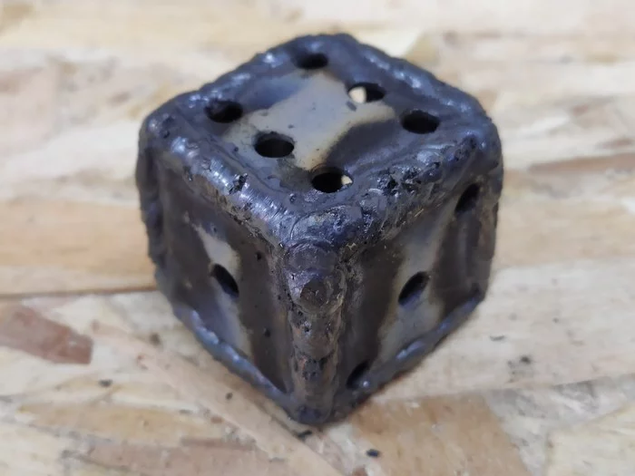 Just a cube - My, Welding, Metalworking, Video, Longpost