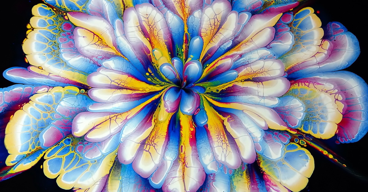 Заливка цветов. Pour Flowers. Flower pouring. Amazing Acrylic pour Flower Painting перевод.