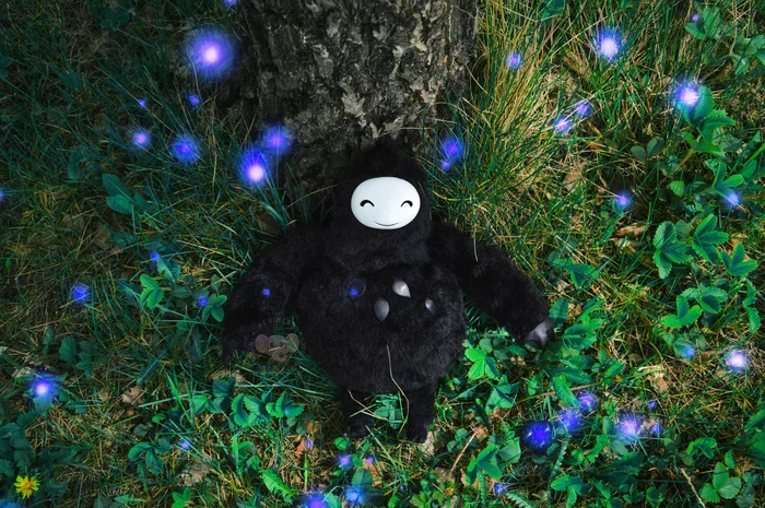 Naru character from the game Ori and the Blind Forest - My, Orient and the blind forest, Figurine, Mixed media, Needlework without process, Handmade, Polymer clay, Longpost, Figurines
