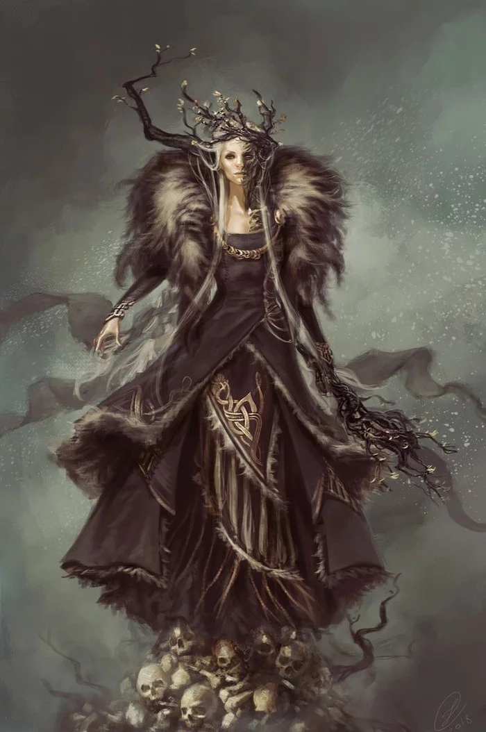 Hel - ruler of the Underworld - Hel, Death, Life after death, Myths, Legend, Art, Longpost