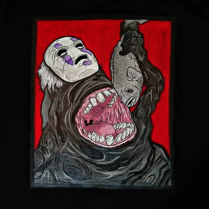 Painting on fabric - Acrylic, Painting on fabric, Witcher, Kaonashi, Keanu Reeves, Fallout, Adventure Time, Longpost
