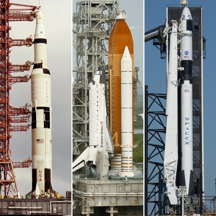      39A    SpaceX, Dragon 2, Saturn V, Space Shuttle, , , Falcon 9
