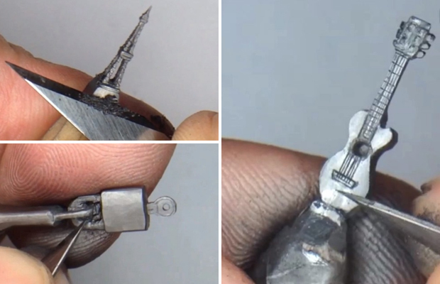 An artist who creates impressive miniature sculptures on the tips of pencils - Art, Pencil, Sculpture, Figurines, Artist, Longpost