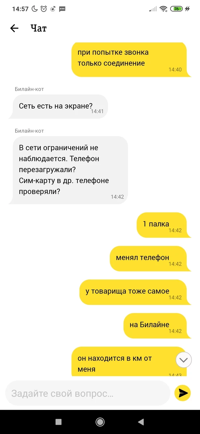Beeline in the Nizhny Novgorod region and its Support - My, Beeline, cellular, Screenshot, Longpost