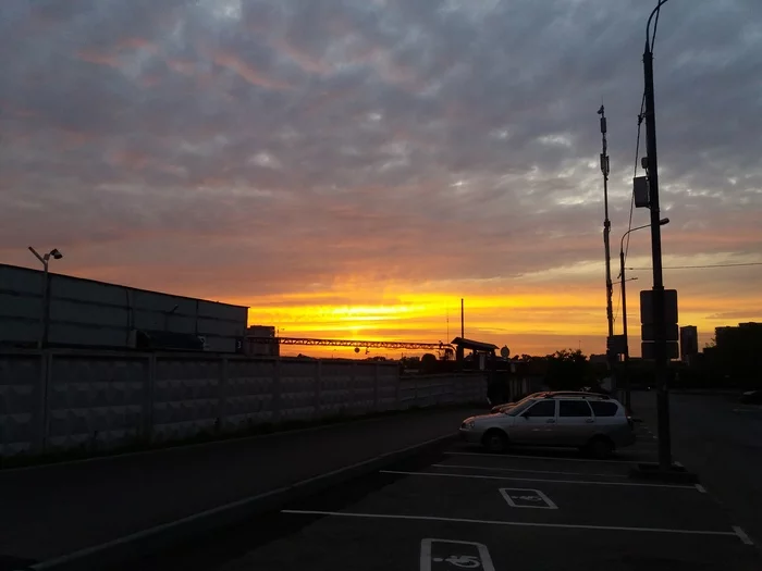 Sunset - My, Photo on sneaker, Sunset