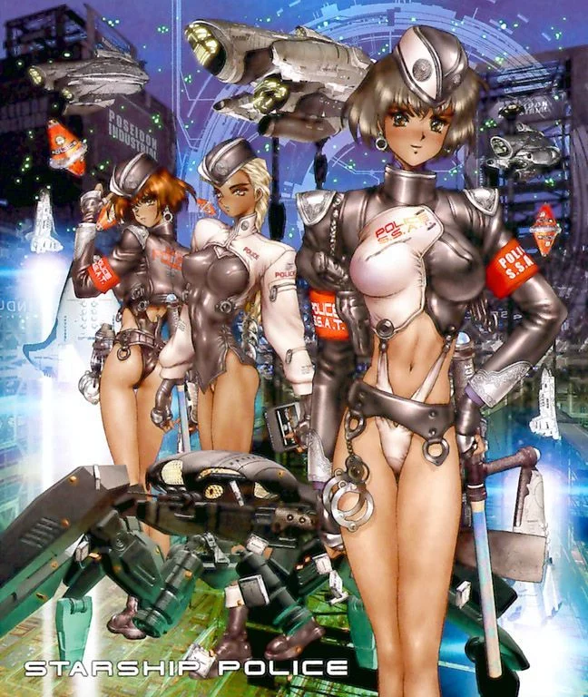 Works by Masamune Shirow - NSFW, Masamune Shirow, Anime, Anime art, Anime military, Longpost, Booty, Pantsu