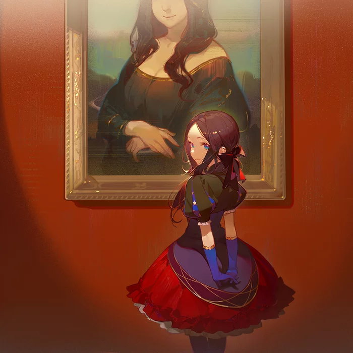 Leonardo da Vinci (FGO) - Anime, Art, Anime art, Fate, Fate grand order, Leonardo da Vinci, Mona lisa, Da Vinci (FGO)