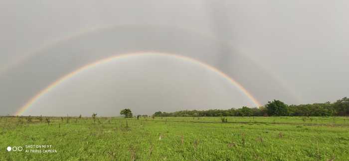 Rainbow in Makeevka - My, Double Rainbow, Rainbow