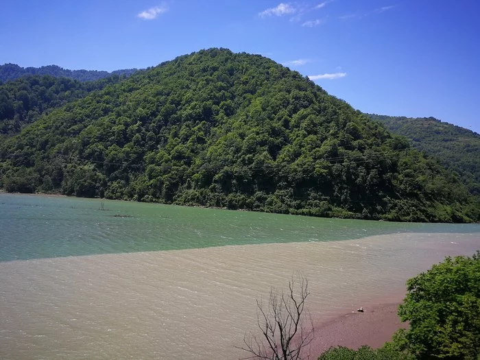 Confluence of rivers - My, Georgia, Batumi, Nature, Confluence of rivers