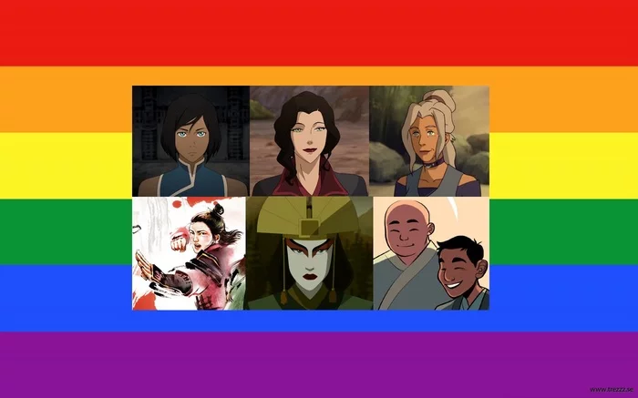 Happy Pride Month! - Аватар: Легенда об Аанге, Аватар: Легенда о Корре, Корра, Асами Сато, Киоши, Rangi, ЛГБТ