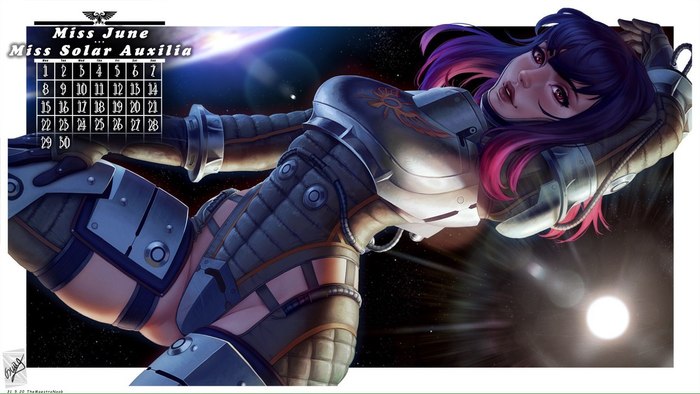 Тёплый календарь на июнь