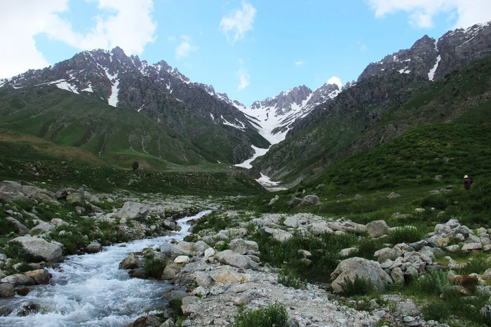 Sparrow Pass - My, The mountains, Pass, Mountain river, Tajikistan