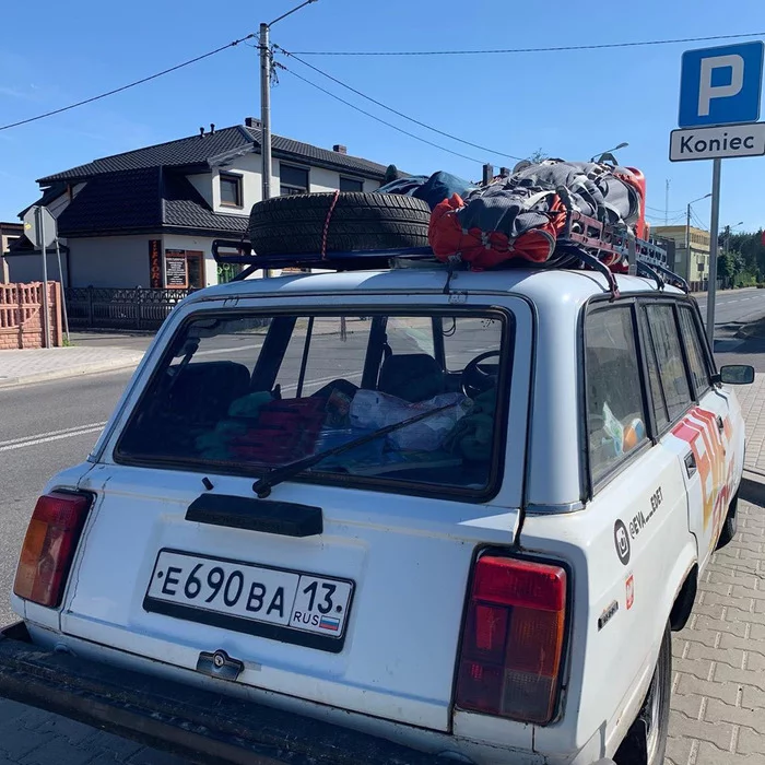 In the summer of 2019, my boys and I bought a Zhiguli Four for 19 thousand and drove it to Lisbon. Part 4 - My, Zhiguli, Travels, Video, Longpost, Eva Rides, Road trip