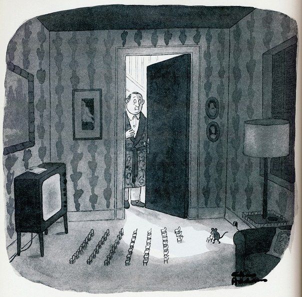 Film show - Caricature, Charles Addams, Mouse, Cinema