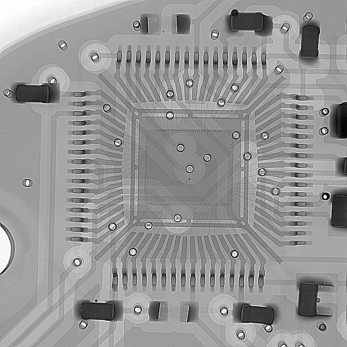 X-ray microcontroller - My, X-ray, Microcontrollers, Printed circuit board